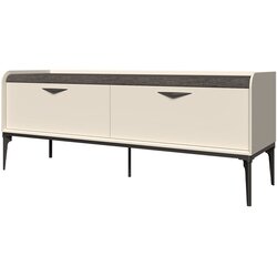 Jela TV Komoda Soffy TV167-2F/SF, 166x65x50cm, Prljavo bela Cene