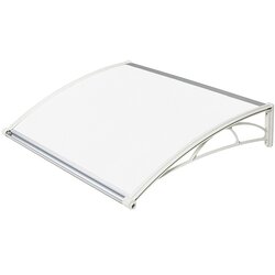 Gutta nadstrešnica za vrata 82x120cm bela baza ploca 6mm opal ( 998 ) Cene