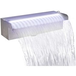 Pravokutna fontana za bazen s LED svjetlom nehrđajući čelik 30 cm Cijene