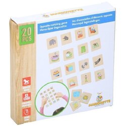 Eddy Toys Drvena edukativna igra uparivanja suprotnosti Cene