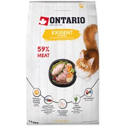 Ontario Cat Exigent, za izbirčne mačke - piščanec 6,5 kg Cene