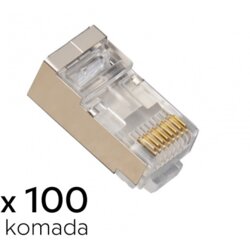  Konektor RJ45 metal cat 6 8P8C JWD-AD82 100 kom Cene
