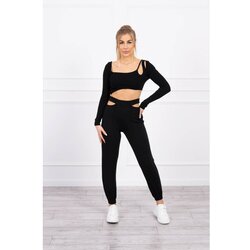 Kesi Set with a top blouse black Cene