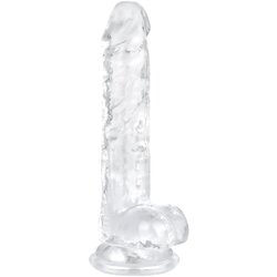EasyToys Jelly Dildo with Balls 17cm Cene