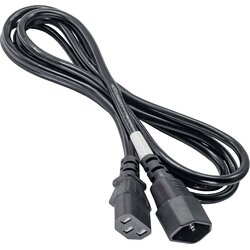 Akyga tok priključni kabel [1x ženski konektor IEC C13\, 10 A - 1x moški konektor IEC\, C14] 1.80 m črna, (20414333) Cene