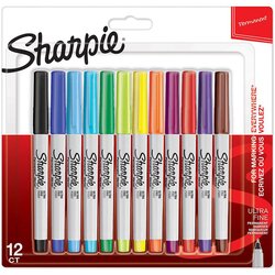 Sharpie Marker Ultra Fine, 12 kosov Cene
