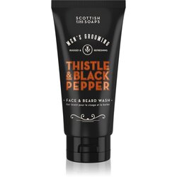 Scottish Fine Soaps Thistle & Black Pepper gel za umivanje za obraz in brado 150 ml Cene