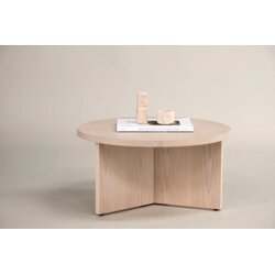Vind Collection Vind Saltö klub stolić ⌀85 cm, izbijeljeni (whitewash) Cijene