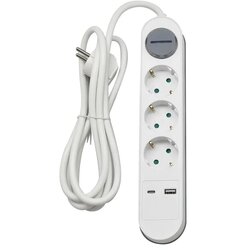  Prenosiva utičnica 3-STR,1,4m+prekidač, USB+C Cijene