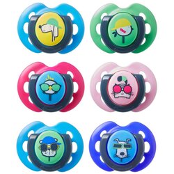 Tommee Tippee silikonska tolažilna duda Fun style - 0-6m (2 kos) Cene