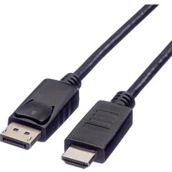 Roline DisplayPort / HDMI adapterski kabel DisplayPort vtič\, HDMI-A vtič 4.50 m črna 11.04.5783 zaščiten DisplayPort kabel, (20415295) Cene