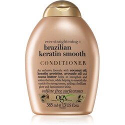 OGX Brazilian Keratin Smooth regenerator za zaglađivanje za sjajnu i mekanu kosu 385 ml Cene