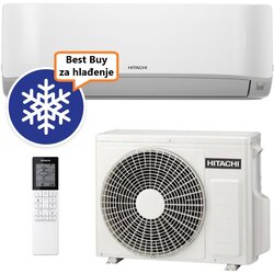 Hitachi klima uređaj 3,5 kw - RAK-DJ35RHAE/RAC-DJ35WHAE - airhome 400, za prostor do 35m2, a++ energetska klasa, R-32 Cene
