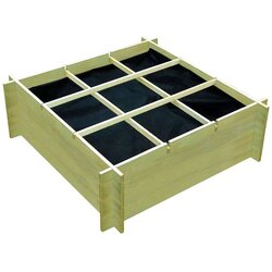  Povišena gredica za povrće impregnirana borovina 120x120x40 cm Cijene