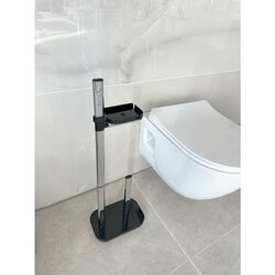Primanova stalak za tolet papir crni PVC M-E75-06 Cene