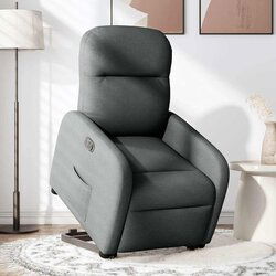 Maison Chic Električni naslanjač - Relax naslanjač s funkcijo vstajanja temno siv, (22061881) Cene