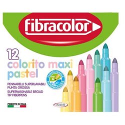 Etafelt 10630sw012scp Fibracolor flomasteri pastel maxi 12/1 ( 97/02994 ) Cene