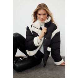 Trendyol Black Regular Fit Plush Detailed Puffer Jacket Cijene