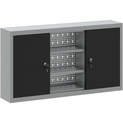 vidaXL Orodna omara Siva, Črna Hladno valjano jeklo 100 x 20 x 55 cm Cene