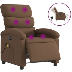 Maison Chic Električni masažni naslanjač - Relax naslanjač rjavo blago, (22042606) Cene