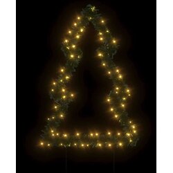vidaXL Božična svetlobna dekoracija s konicami drevo 80 LED 60 cm Cene