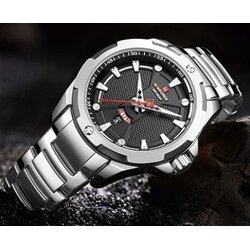 Naviforce 9161 silver muški sat sa metalnom narukvicom Cene