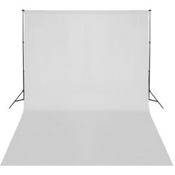 vidaXL teleskopski fotografski sustav s potporom + bijela pozadina 3 x 5 m Cijene