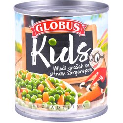 Globus kids grašak i šargarepa, 200g Cene