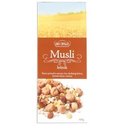 Bio Špajz musli lešnik bez dodatog šećera 400g kutija Cene