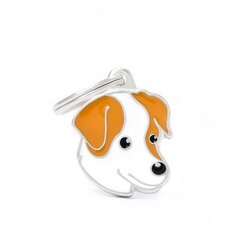 MYFAMILY Friends Privezak Za Graviranje Jack Russell Belo - Braon Cene