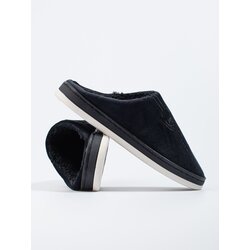 SHELOVET Men's soft black slippers Cene