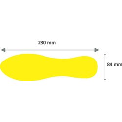 TARIFOLD simboli za podno obeležavanje "stopalo" 1/10 žuta ( 02T1978G ) Cene