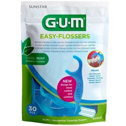 GUM Easy Floessers zelo nežna zobna nitka s fluoridom in mentolom z učinkom razširjanja 30 kos Cene