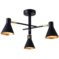 Candellux luster/visilica-less viseća lampa 3X40W E14 crna mat Cene