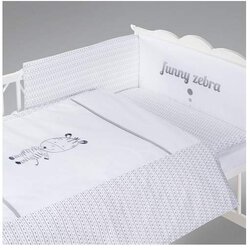 Klups Posteljina za bebu Set 5 delova Funny zebra Cene