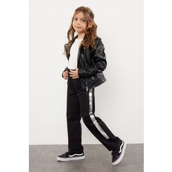 Trendyol Girl's Black Wide Leg Sequin Embroidered Knitted Tights Cijene