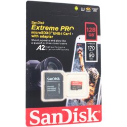 Sandisk memorijska kartica sdhc 128GB extreme pro 4K uhd V30 sa adapterom cn Cene