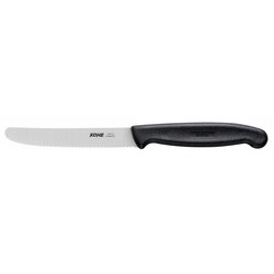 KOHE serrated knife, 104 mm, black Cene