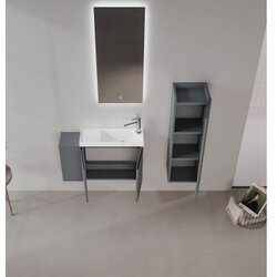 Hanah home Kupatilski ormarić sa umivaonikom i ogledalom (2 komada) Perla 80 336 Cene
