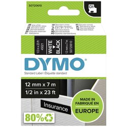 Dymo Trak D1 45021, 12 mm/7m (bela/črna), original Cene