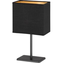 Fischer & Honsel Črna namizna svetilka s tekstilnim senčilom (višina 30 cm) Kate – Cene