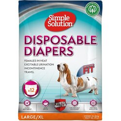 Bramton Simple Solution pelene za pse Disposable Diapers, gaćice L-XL Cene