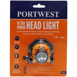 PORTWEST Naglavna lampa Ultra Power PA64 žuta/crna Cene