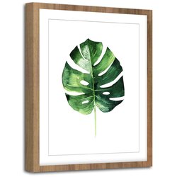 Styler Slika Modernpik Greenery Wooden Monstera, 30 x 40 cm Cene