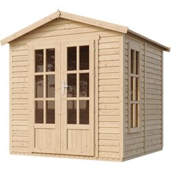 Timbela Lesena vrtna hiša - H233x233x222 cm/4 m² - Panelna konstrukcija, Vrtna pisarna s podi - M351FB, (21999122) Cene