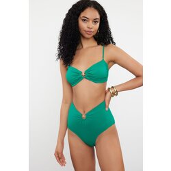 Trendyol Emerald Green Premium Accessorized High Waist Hipster Bikini Bottom Cijene