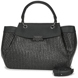 Armani Exchange Ročne torbice WAVE CROCHET TOP HANDLE M Črna Cene