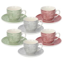 Tognana Set skodelica za čaj s podstavkomPetra 200ml / 6 kos / porcelan, (5000199610) Cene