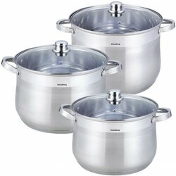 Klausberg KB-7178 Set Lonaca 6 Dijelova – 10,7 L, 13 L i 16 L, Nehrđajući Čelik Cene