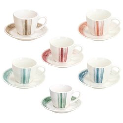 Tognana 6-delni set skodelic za espresso s podstavkom Nanami, porcelan, 80 ml Cene